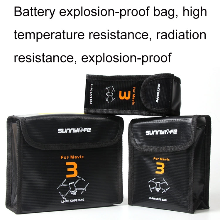 For Mavic 3 Sunnylife M3-DC104 Battery Safe Storage Explosion-proof Bags - DJI & GoPro Accessories by Sunnylife | Online Shopping UK | buy2fix