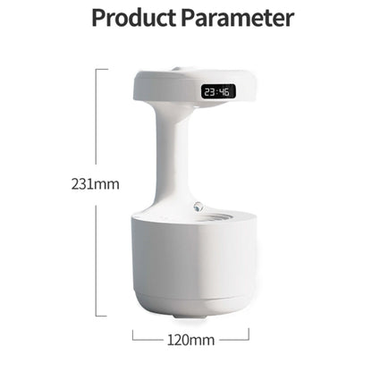 W1 LED Smart Display Anti-Gravity Water Drop Humidifier(White) - Home & Garden by buy2fix | Online Shopping UK | buy2fix