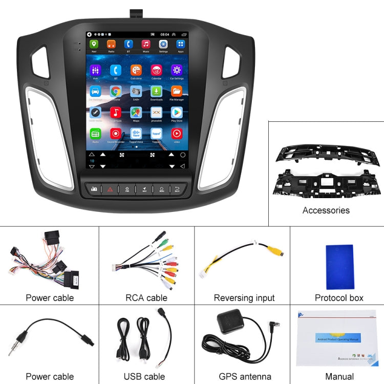 For Ford Focus 9.7 inch Android WiFi Car Integrated Machine, Style: Standard(2+32G) - In Car by buy2fix | Online Shopping UK | buy2fix