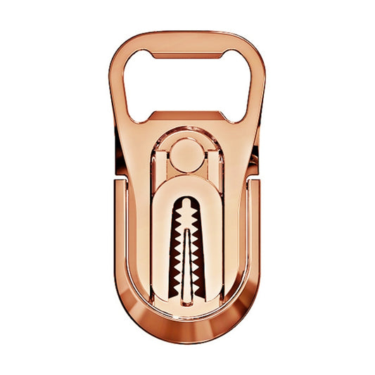 Multifunction Car Air Vent Phone Holder Finger Ring Phone Bracket Bottle Opener(Rose Gold) - Ring Holder by buy2fix | Online Shopping UK | buy2fix