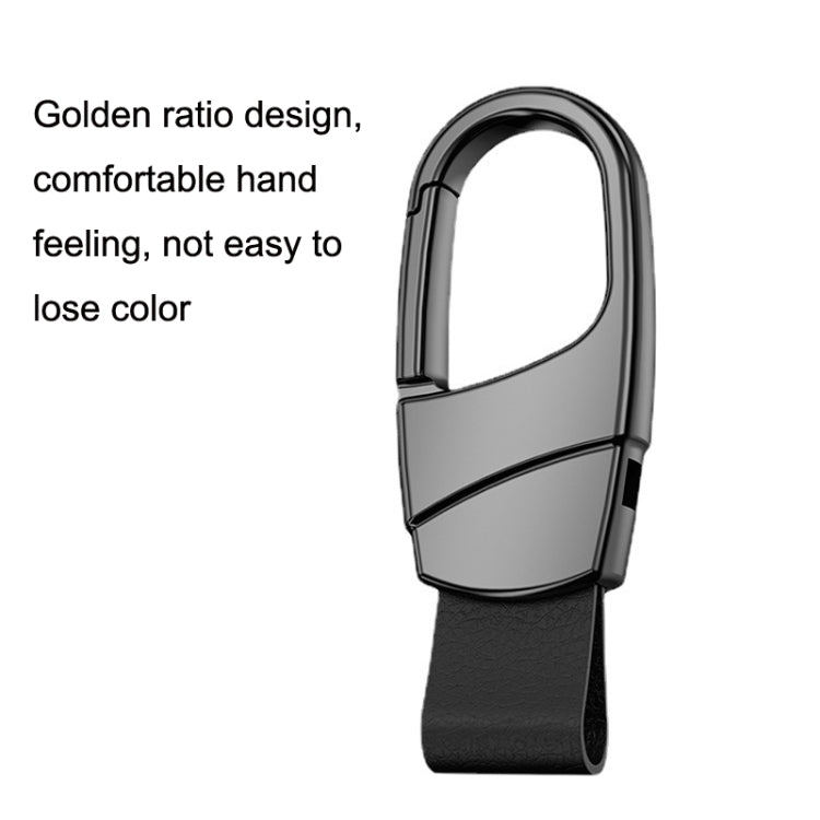 Metal Waist Hang Car Key Chain Simple Lock Pendant(Chrome) - In Car by buy2fix | Online Shopping UK | buy2fix