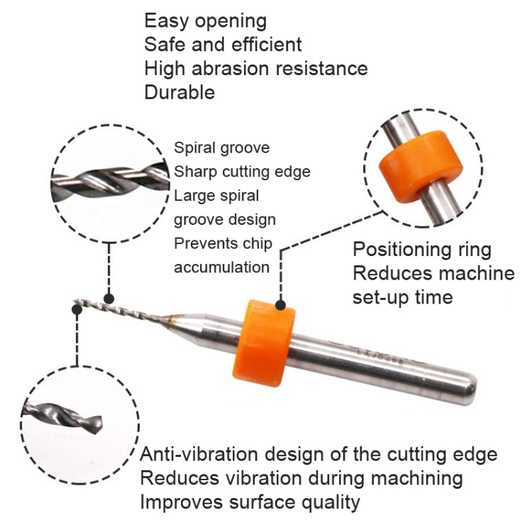 10 In 1 PCB Tungsten Steel Drill Bits Carving Miniature Drill Bits, Size: 1.5-2.4mm - Drill & Drill Bits by buy2fix | Online Shopping UK | buy2fix