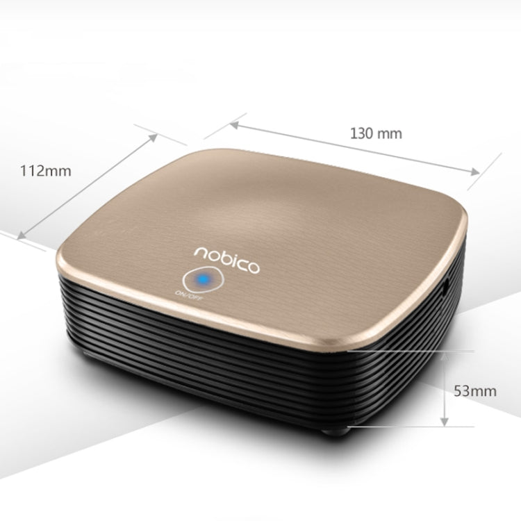 Nobico J007 USB Negative Ion Car Air Purifier, Style: English Modle(Water Pattern Gold) - Air Purifier by nobico | Online Shopping UK | buy2fix