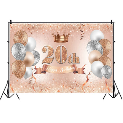 MDN12118 1.5m x 1m Rose Golden Balloon Birthday Party Background Cloth Photography Photo Pictorial Cloth - Camera Accessories by buy2fix | Online Shopping UK | buy2fix