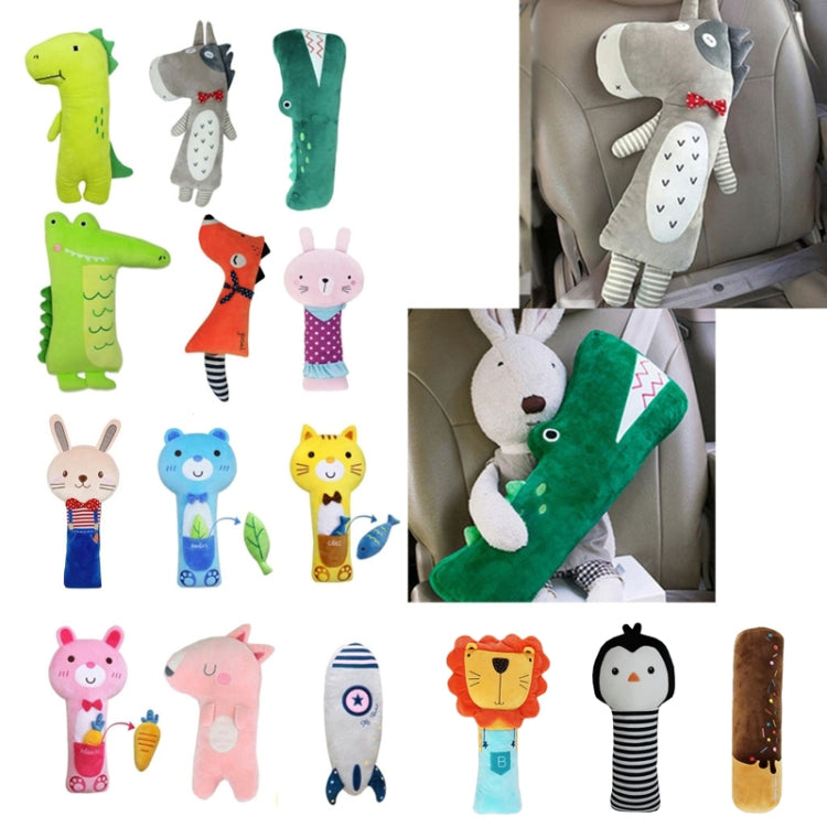 50cm Children Car Belt Cartoon Shoulder Protector Pillow(Lion 2) - In Car by buy2fix | Online Shopping UK | buy2fix