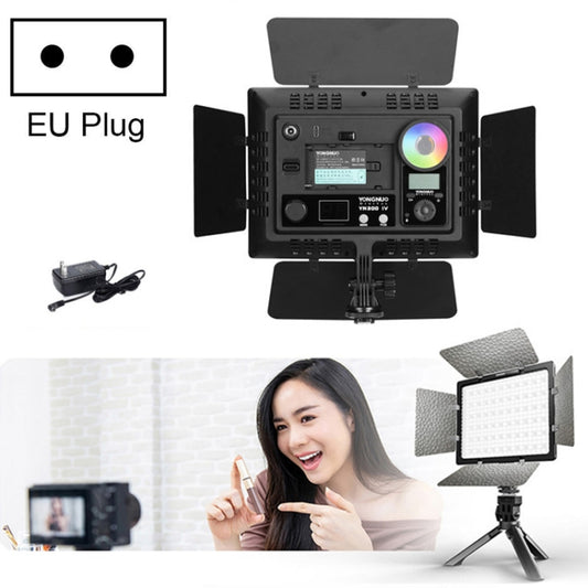 YONGNUO YN300IV Four Generations RGB Full Color Photography Lamp Double Color LED Fill Light, Style: EU Plug Power Adapter -  by YONGNUO | Online Shopping UK | buy2fix