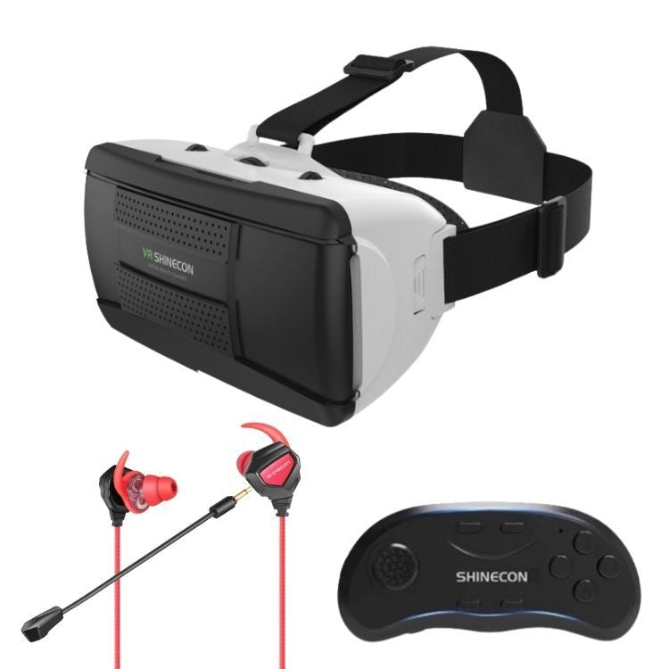 VRSHINECON G06B+B01+HS6G Headset VR Glasses Phone 3D Virtual Reality Game Helmet Head Wearing Digital Glasses - VR Headset by VRSHINECON | Online Shopping UK | buy2fix