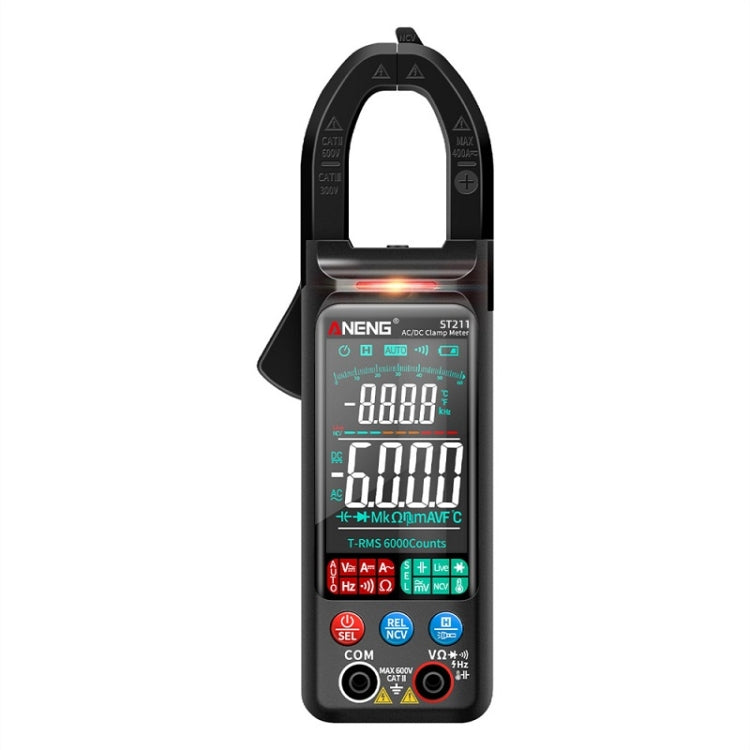 ANENG Large Screen Multi-Function Clamp Fully Automatic Smart Multimeter, Specification: ST212 Black DC Current - Consumer Electronics by ANENG | Online Shopping UK | buy2fix