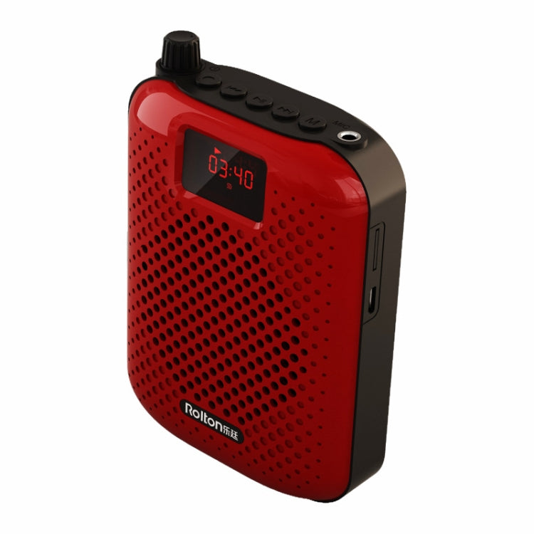 Rolton K500 Bluetooth Audio Speaker Megaphone Voice Amplifier Support FM TF Recording(Red) - Consumer Electronics by Rolton | Online Shopping UK | buy2fix