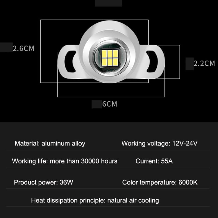 Car LED Ultra -Bright Electric Eye Reversing Light External Bulb Modified Universal Auxiliary Light, Style: Long Bright Silver Shell - In Car by buy2fix | Online Shopping UK | buy2fix