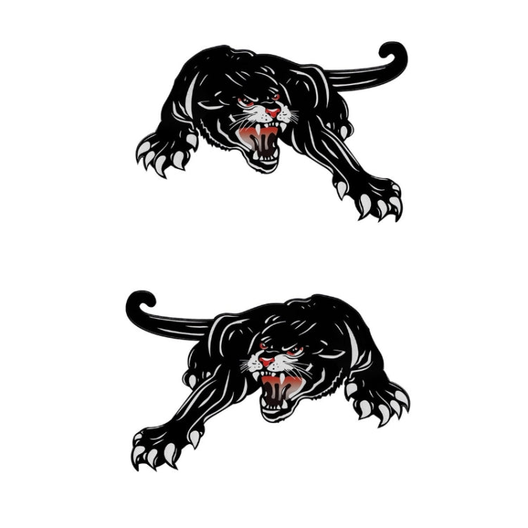 2pcs Colorful Black Panther Car Hood Door Reflective Sticker(Head Towards The Right) - In Car by buy2fix | Online Shopping UK | buy2fix