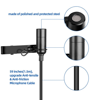 Q6 1 Drag 2 Wireless Lavalier USB Computer Recording Microphone Live Phone SLR Lavalier Microphone - Consumer Electronics by buy2fix | Online Shopping UK | buy2fix