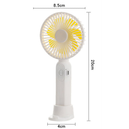 M9 Handheld Mini Fan Outdoor USB Charging Desktop Fan 1500mAh(Yellow) - Consumer Electronics by buy2fix | Online Shopping UK | buy2fix