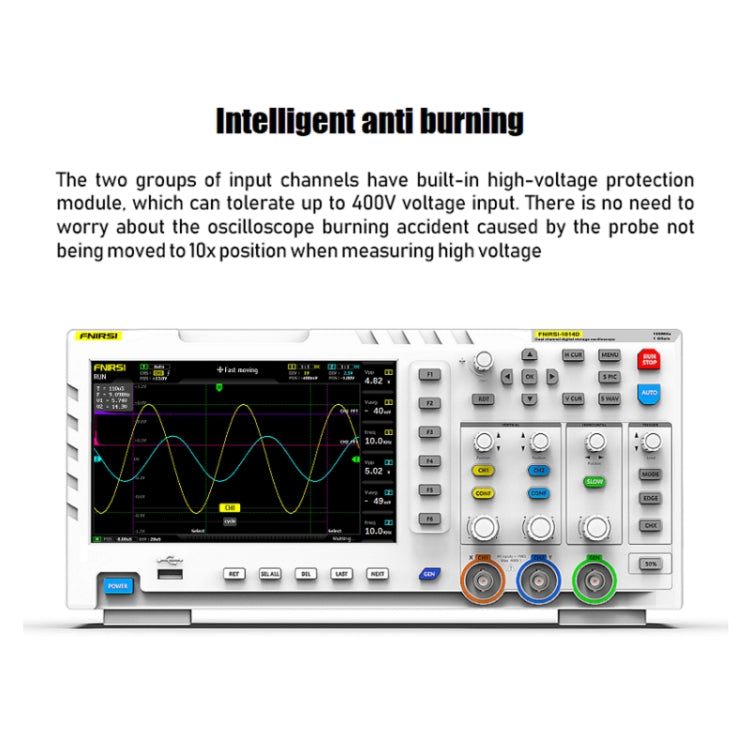 FNIRSI 1014D 2 in 1 Dual-channel 100M Bandwidth Digital Oscilloscope 1GS Sampling Signal Generator, US Plug -  by FNIRSI | Online Shopping UK | buy2fix