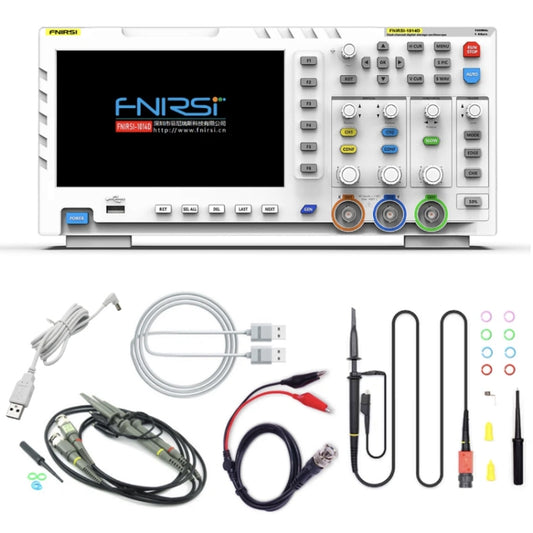 FNIRSI 1014D +P4100 Probe 2 in 1 Dual-channel 100M Bandwidth Digital Oscilloscope 1GS Sampling Signal Generator, US Plug -  by FNIRSI | Online Shopping UK | buy2fix