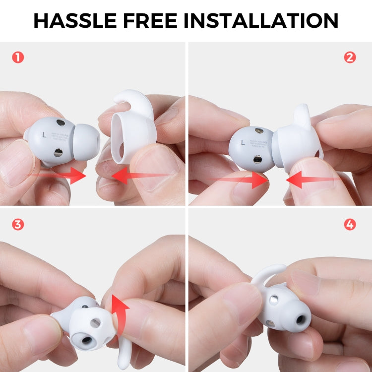 For Beats Studio Buds AhaStyle PT172 Earphone Silicone Ear Caps, Style: Earcap x 3+Case (Red) - Anti-dust & Ear Caps by AhaStyle | Online Shopping UK | buy2fix