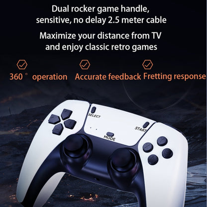 M8 Pro Y3Lite U8 Plus For PS1 2.4G Wireless HDMI HD 4K Dual Game Console 128G 20000+ Games - Pocket Console by buy2fix | Online Shopping UK | buy2fix