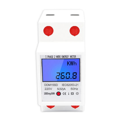 DDM15SD 20 (80) A Single-phase Multi-function Rail Meter with Backlight LCD Display - Current & Voltage Tester by buy2fix | Online Shopping UK | buy2fix