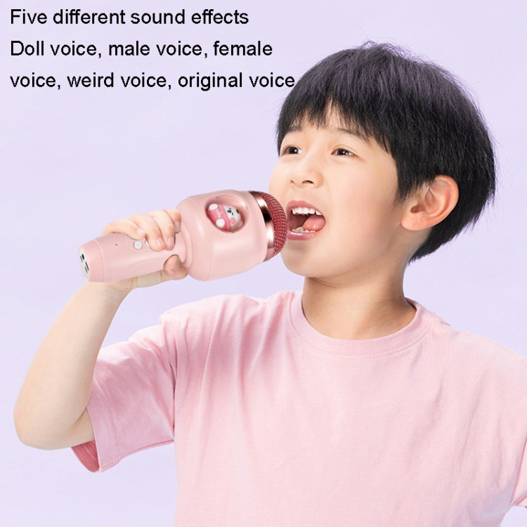 Children Wireless Microphone Bluetooth Phone Singing Microphone(Pink) - Microphone by buy2fix | Online Shopping UK | buy2fix