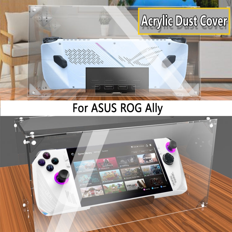 For ASUS ROG Ally Game Console Acrylic Dust Cover Transparent Protective Case - Accessories by buy2fix | Online Shopping UK | buy2fix