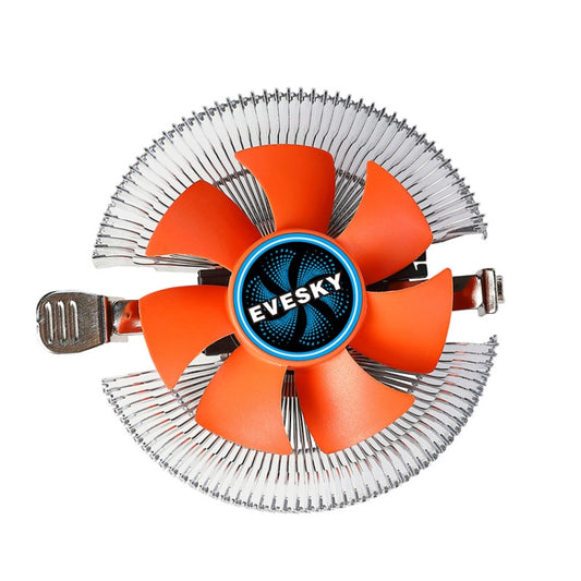 EVESKY  Desktop Computer CPU Fan 1155 775 AMD Universal Mute Down Pressure CPU Radiator - Fan Cooling by EVESKY | Online Shopping UK | buy2fix