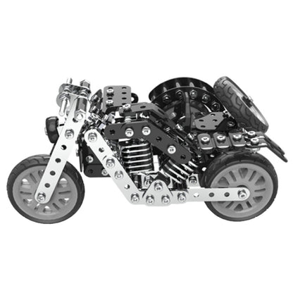 Metal Assembly Model Building Blocks Manual Assembly Retro Side Motorcycle Toy - Building Blocks by buy2fix | Online Shopping UK | buy2fix