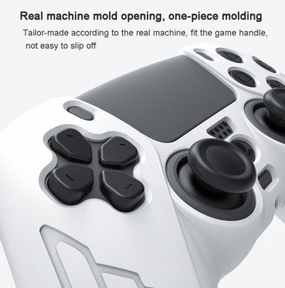 For PS5 Gamepad Silicone Case Non-slip Texture Thickened Protective Cover(Black) - Cases by buy2fix | Online Shopping UK | buy2fix