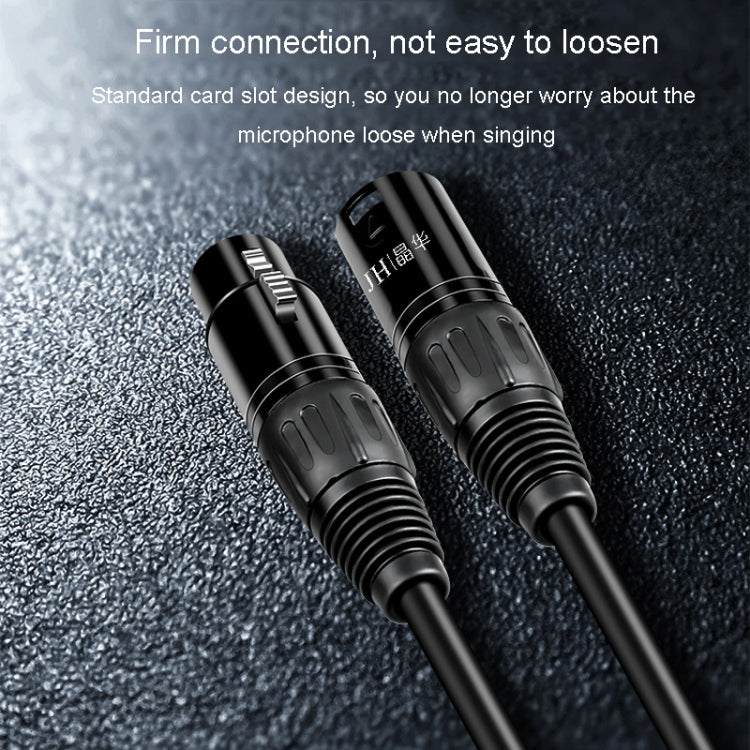 JINGHUA Microphone Cable XLR Male To Female Balanced Cable Mixing Console Amplifier Audio Cable, Length: 1.5M - Microphone Audio Cable & Connector by JINGHUA | Online Shopping UK | buy2fix