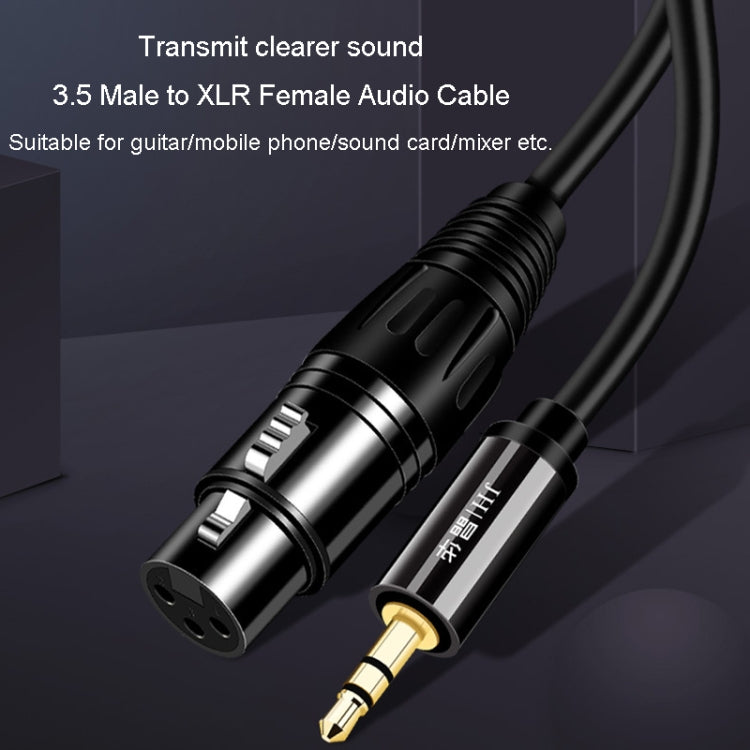 JINGHUA 3.5mm Male To XLR Female Microphone Cable Computer Mixer Audio Cable, Length: 3m - Microphone Audio Cable & Connector by JINGHUA | Online Shopping UK | buy2fix