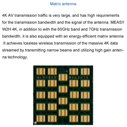 Measy W2H 60GHz 4K Ultra HD Wireless Transmission Kit, Transmission Distance: 30m, US Plug - Consumer Electronics by Measy | Online Shopping UK | buy2fix