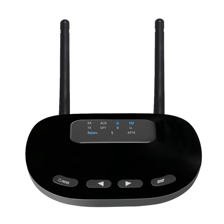 B28 2 in 1 Dual Antenna Style Bluetooth 5.0 Audio Adapter Transmitter Receiver, Support Optical Fiber & AUX & LED Indicator - Apple Accessories by buy2fix | Online Shopping UK | buy2fix