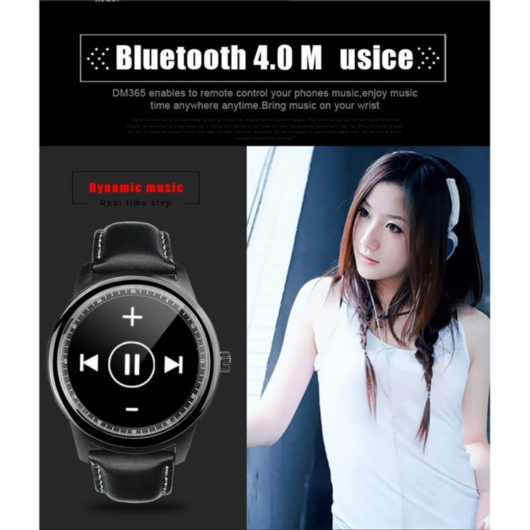 DOMINO DM365 1.33 inch On-cell IPS Full View Capacitive Touch Screen MTK2502A-ARM7 Bluetooth 4.0 Smart Watch Phone, Support Facebook / Whatsapp / Raise to Bright Screen / Flip Hand to Switch Interface ... tor / Anti-lost / Remote Camera, 128MB+64MB(Black) - Smart Wear by DOMINO | Online Shopping UK | buy2fix