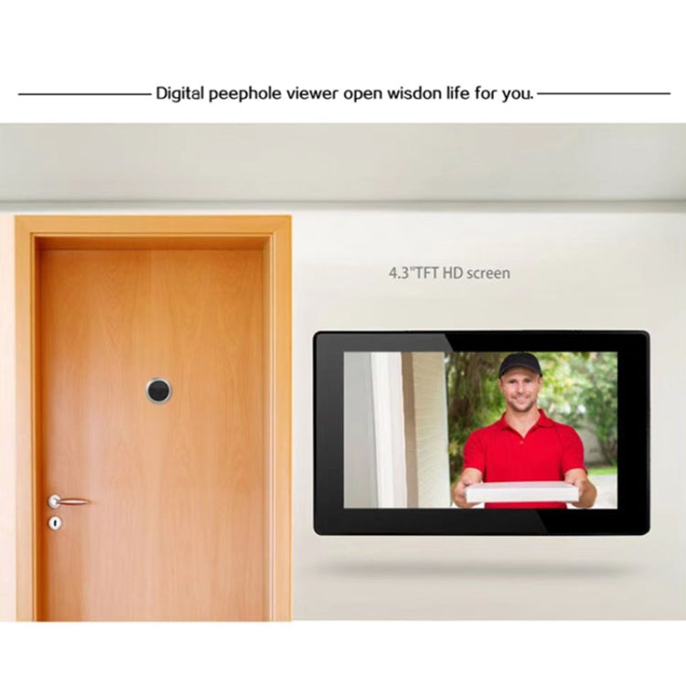 X1 4.3 inch Screen IP55 Waterproof Digital Door Viewer - Security by buy2fix | Online Shopping UK | buy2fix