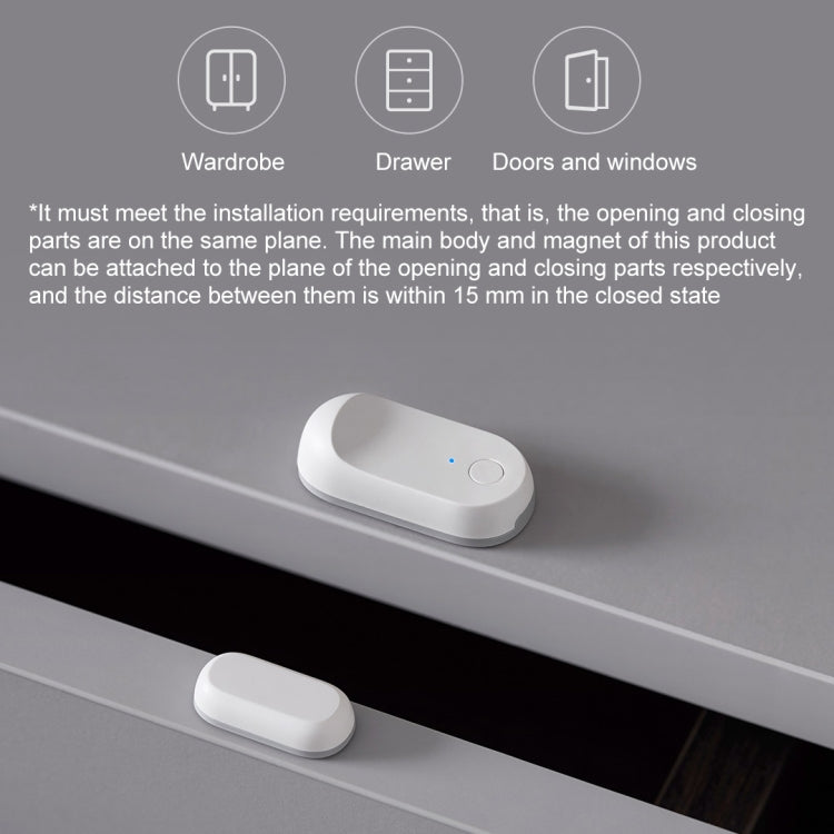 Original Xiaomi Youpin qingping Door and Window Opening and Closing Sensor, Need to be used with CA1001(White) - Security by Xiaomi | Online Shopping UK | buy2fix