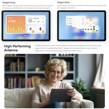 HUAWEI MatePad SE Wi-Fi, 10.4 inch, 6GB+128GB, HarmonyOS 3 Qualcomm Snapdragon 680 Octa Core, Support Dual WiFi / BT, Not Support Google Play(Blue) - Huawei by Huawei | Online Shopping UK | buy2fix