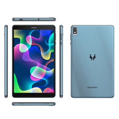 HEADWOLF Fpad2 4G LTE, 8 inch, 4GB+64GB, Android 12 Unisoc T310 Quad Core up to 2.0GHz, Support Dual SIM & WiFi & Bluetooth, Global Version with Google Play, US Plug (Blue) - Other by HEADWOLF | Online Shopping UK | buy2fix