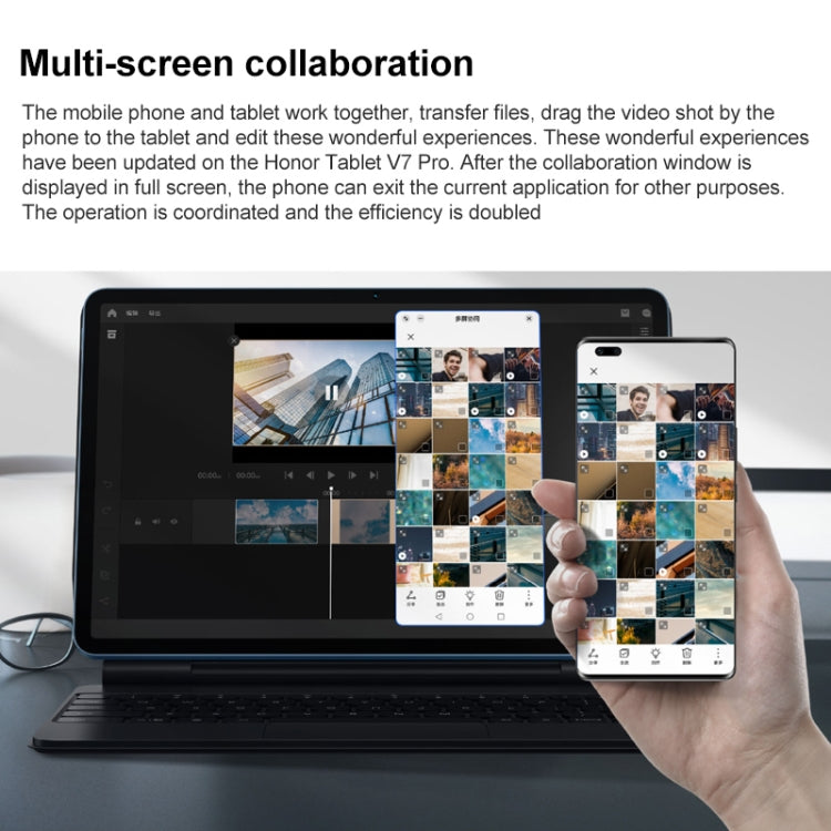 Honor Tablet V7 Pro WiFi BRT-W09, 11 inch, 8GB+128GB, MagicUI 5.0(Android R) MediaTek 1300T Octa Core, Support Dual WiFi / Bluetooth / GPS, Not Support Google Play(Silver) - Huawei by Huawei | Online Shopping UK | buy2fix