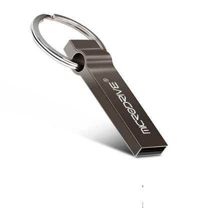 MicroDrive 64GB USB 2.0 Metal Keychain U Disk (Black) - USB Flash Drives by MicroDrive | Online Shopping UK | buy2fix