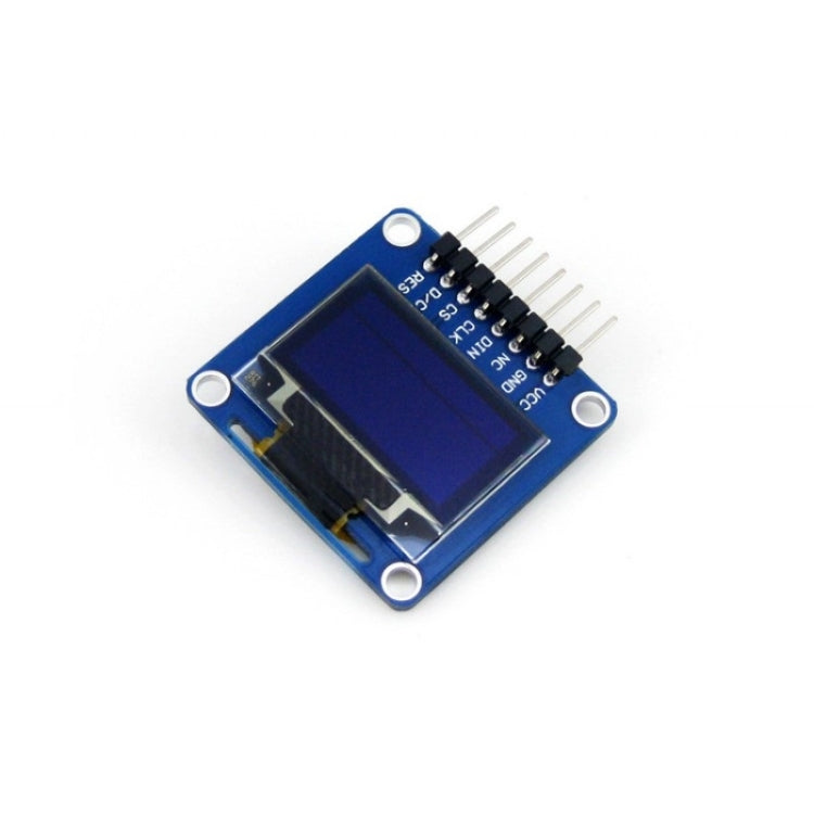 Waveshare 0.96 inch 128*64 OLED (A), SPI/I2C Interfaces, Angled Horizontal Pinheader - Modules Expansions Accessories by Waveshare | Online Shopping UK | buy2fix