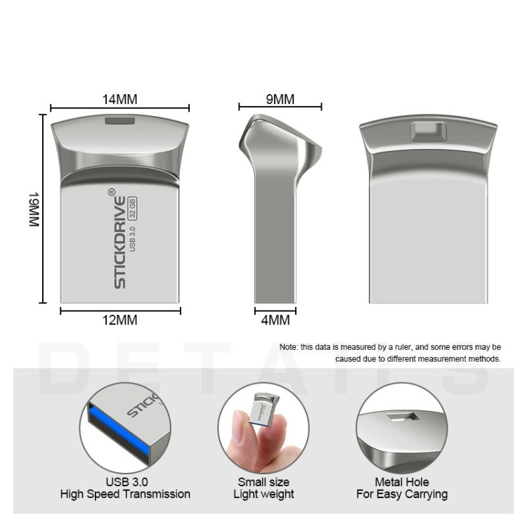 STICKDRIVE 128GB USB 3.0 High Speed Creative Metal U Disk - Computer & Networking by STICKDRIVE | Online Shopping UK | buy2fix