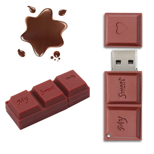 MicroDrive 128GB USB 2.0 Creative Chocolate USB Flash Drive - USB Flash Drives by MicroDrive | Online Shopping UK | buy2fix